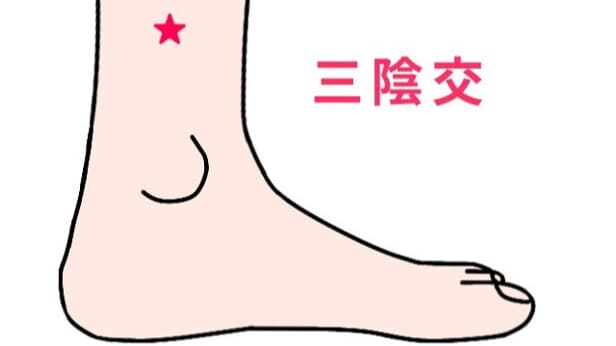 ツボ「三陰交」のイラスト